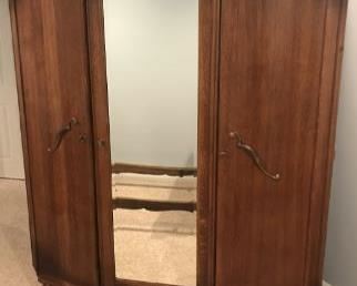 Antique German wardrobe, come fully disassembled 