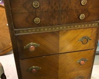 Art Deco chest of drawers, needs a touch of love, priced to sell