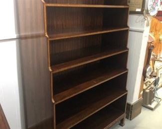 Vintage Mahogany stepped book shelf