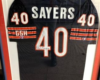 Signed Jersey Gale Sayers with PSA 