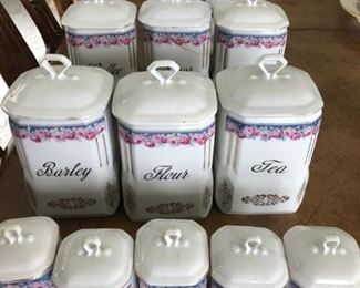 Vintage set of canisters 