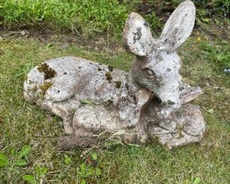 Stone Deer Outdoor Decor