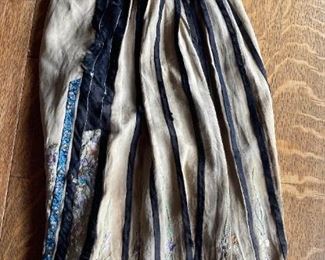 100 Silk Hand Embroidered Wrap Skirt