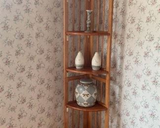 Corner Shelf Dragonfly Vases And Candle Holders