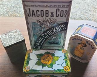 Four Decorative Tins