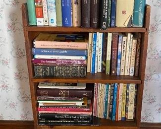 Hardback Books And Bookshelf