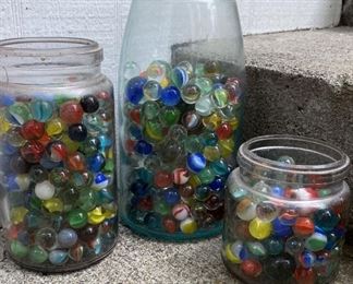 Jars Of Glass Marbles