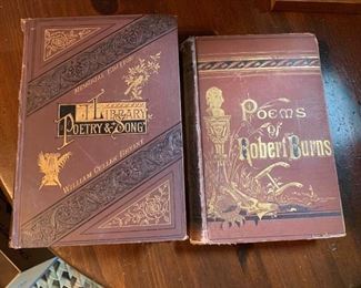 Library Of Poetry And Songs 1880 Bryant And Poems Of Robert Burns
