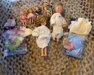 Muffie Undressed Storybook Dolls Doll Box and Vintage Dolls and Clothes