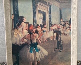 The Dancing Class By Degas Framed Print