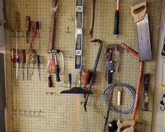 Wall Of Tools Saws Hammers Level And More