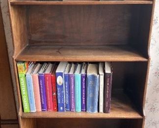Wooden Book Shelf Christian Books and Book Ends