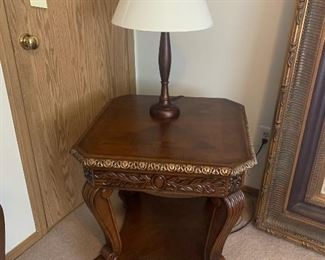 End Table, Table Lamp
