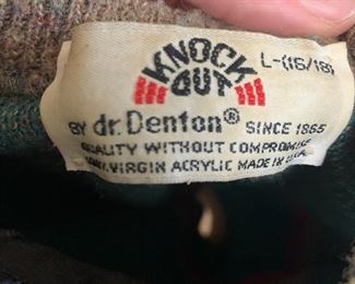 Knock Out, Dr. Denton, Size Large Sweater