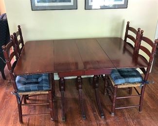 Dining Table, Set of Four Chairs