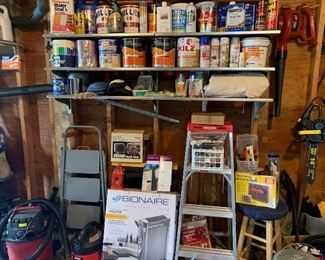 Painting Supplies, Ladder, Shop Vac