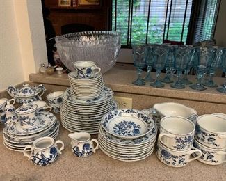 Blue Danube Japanese China, Dinner Plates, Tea Serving, Bread & Butter Plates