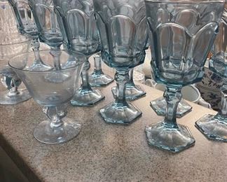 Light Blue Glass Drinkware