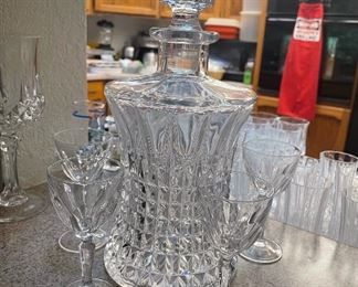 Decanter with Stemware