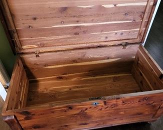Vintage Copper Wrapped Pecky Cedar Chest