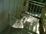 Very Cute Outdoor Chairs and small table, perfect for a porch or balcony