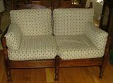 Sweet Love Seat with nice wooden frame.  