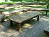 redwood coffee table
