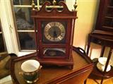 This is a marvelous Amana Furniture Eli Terry Clock, in perfect, unused condition, crafted with finesse, love and beauty, German movement, you must see it.