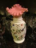Antique vase with fluted top.  It belonged to our consignor's parents, so it's getting up there in years.