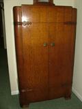 a Gentleman's Wardrobe (aka a Chiffarobe), by Lebus.  In minty condition, circa late 1930's or early 40's.  AWESOME!!