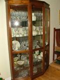 We love this lit curio for a lot of reasons, but the main one is that it doesn't stick out like a sore thumb in a room - it's tapered on either side and has five levels of display.  Oooh la la!