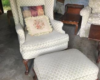 Wing Chair & Ottoman