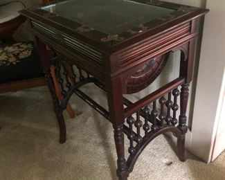 Antique Sewing Cabinet Ball & Stick