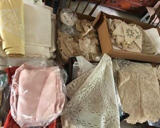 Antique Linens, Lace, Collars