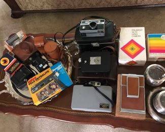 Cameras: Argus C44, Polaroid Land Cameras, Instamatic, Vollenda 
