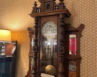 Gustar Becker Walnut German Horse Wall clock