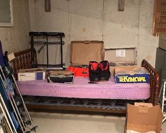 Ski boots twin bed frame