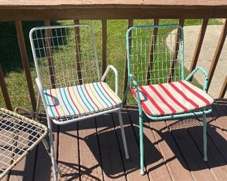 Metal outdoor furniture