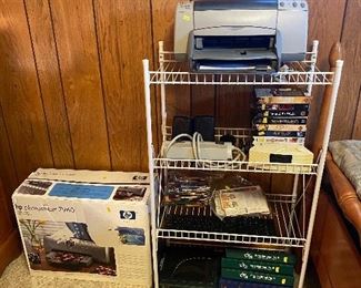 Printers finders VHS tapes Bose radio