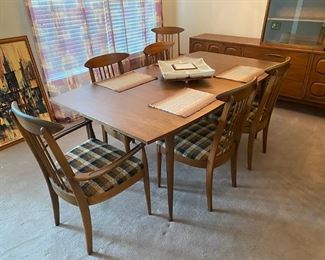 479 Broyhill Sculptra Table and Chairs 750.00