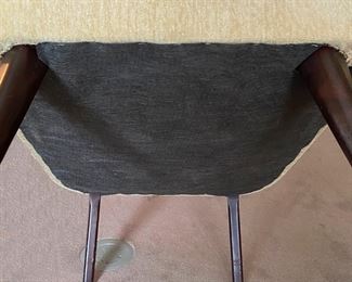 484 Mid Century Cream Chair Detail 3