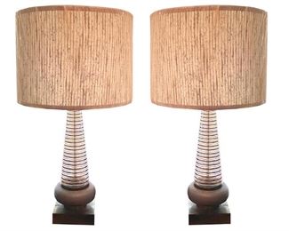 491 Mid Century Lamps Pair - Price Drop 175.00