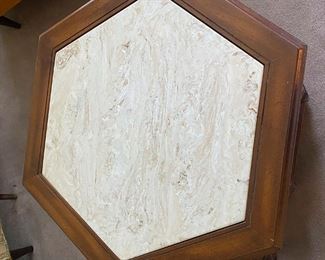 492 Mid Century Coffee Table and End Table Detail 1