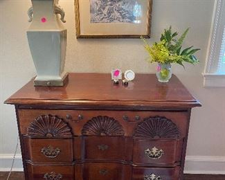 Pair of English chests - sold separately 