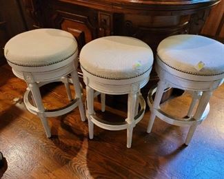 Plow and Hearth swivel 30 inch tall bar stools
