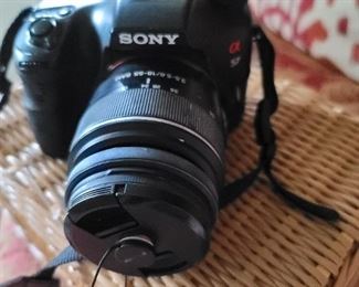 Sony A57 digital with lens and bag