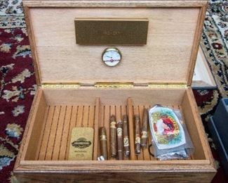 Humidor & Various Tobacciana
