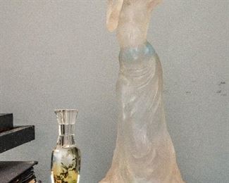 Louis Copt Cast Urethane Sculpture on lighted base