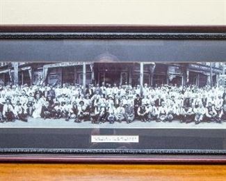 Yardlong Framed Print w/ Quantrill's Raid Survivors in front of the Eldridge Hotel