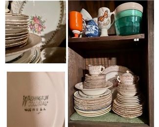 Vintage Washington Colonial dishes made in USA...